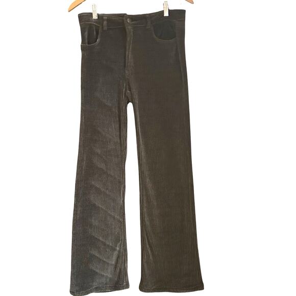 Industry Soft Stretchy Corduroy Dark Green Fall Preppy Minimalist Money Pants - Picture 1 of 8
